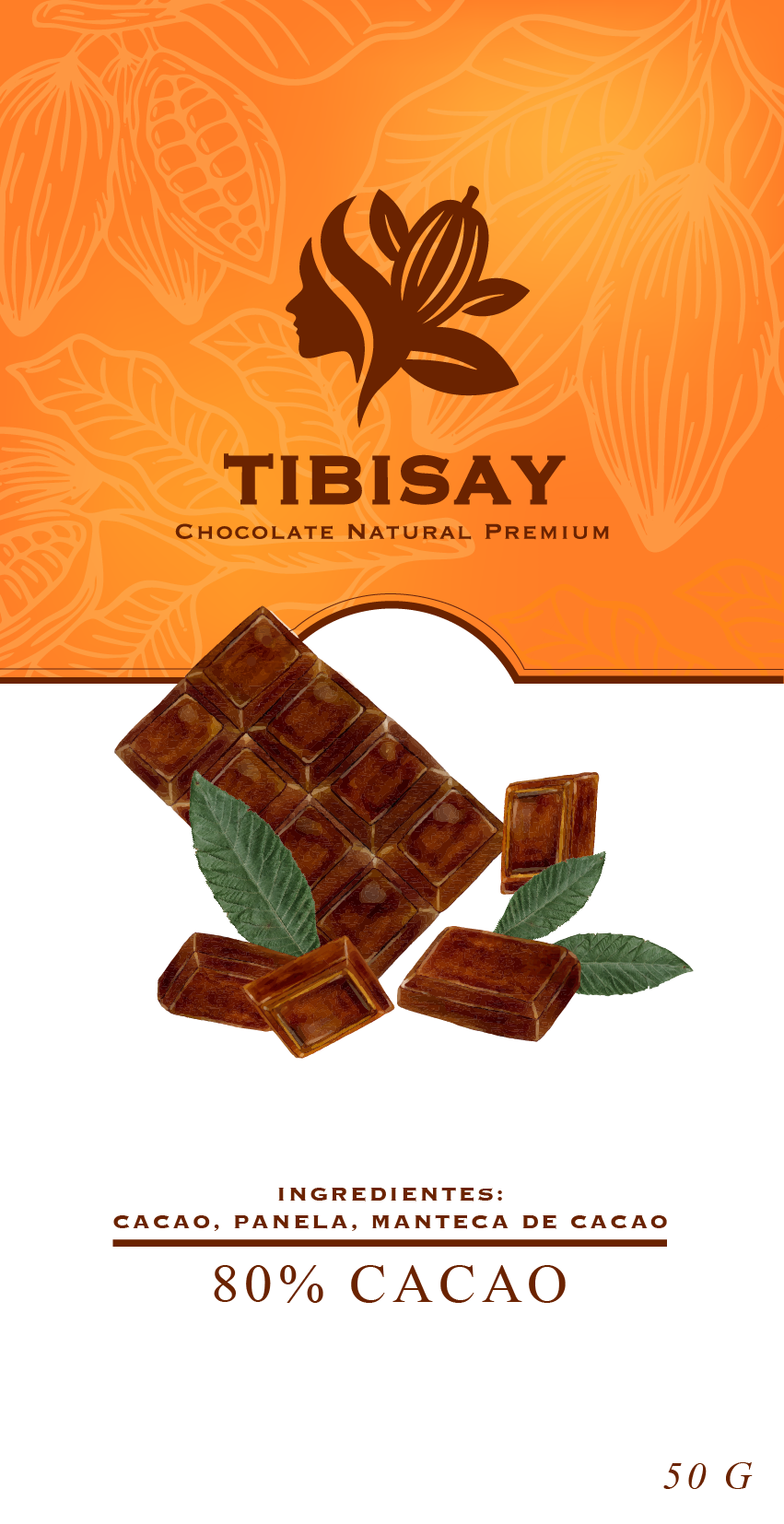 Empaque Tibisay Natural 80% cacao